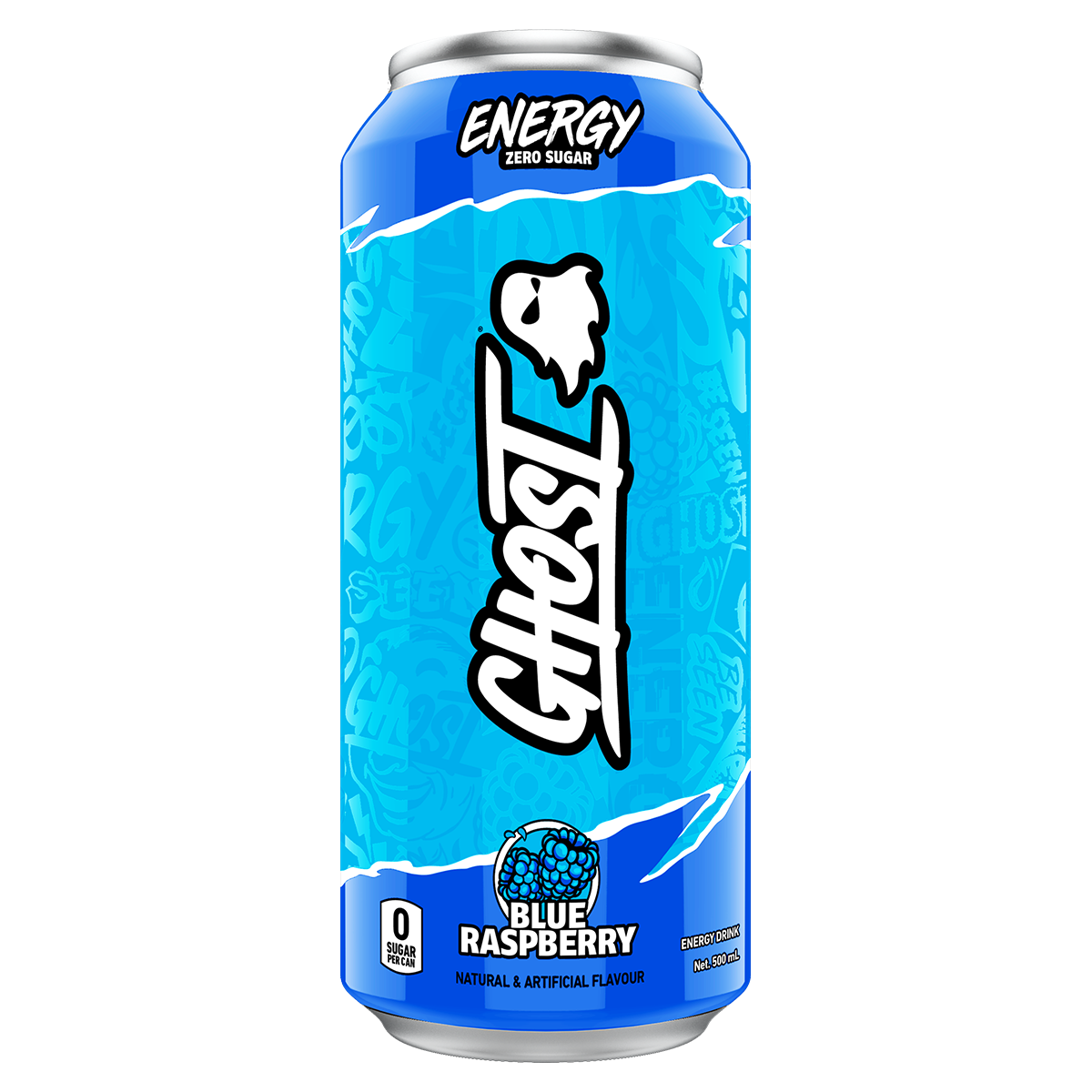 Ghost Energy 500ml, Flavour: BLUE RASPBERRY