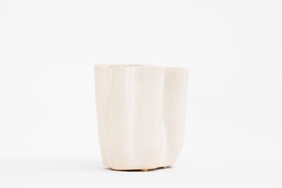 Clamlab White Wave Vase