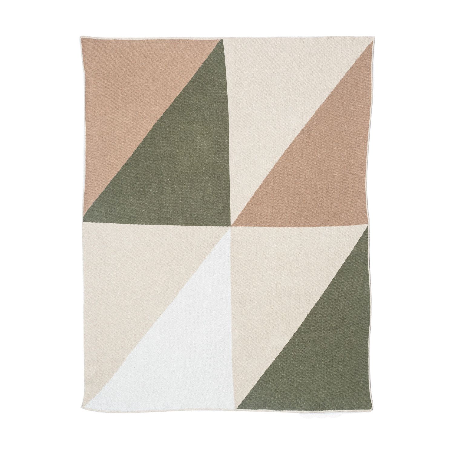 Inness Large Triangles Blanket (Green)