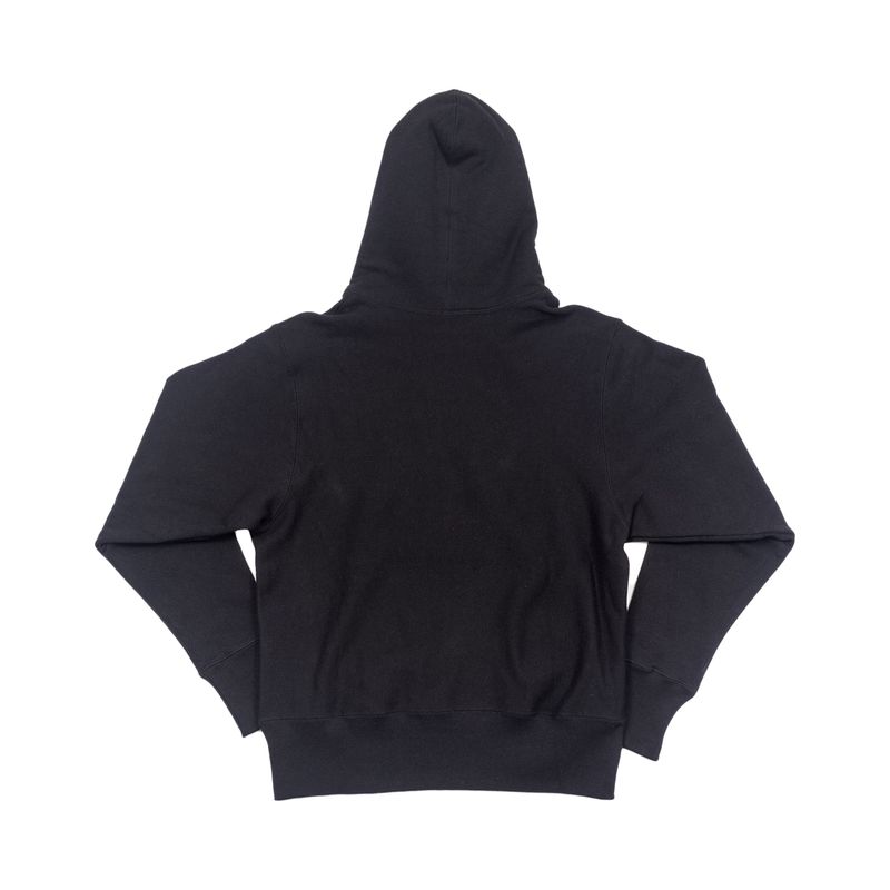 Evergreen Embroidered Black Hoodie
