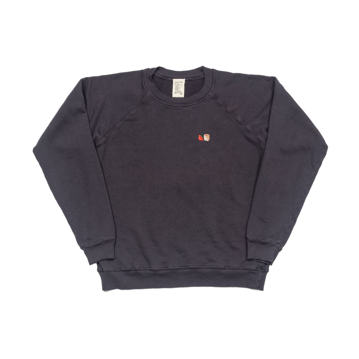 ISMBS Cut &amp; Sew Sweatshirt w/Flag Logo CHARCOAL