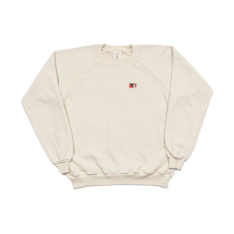 ISMBS Cut &amp; Sew Sweatshirt w/Flag Logo COCONUT MILK