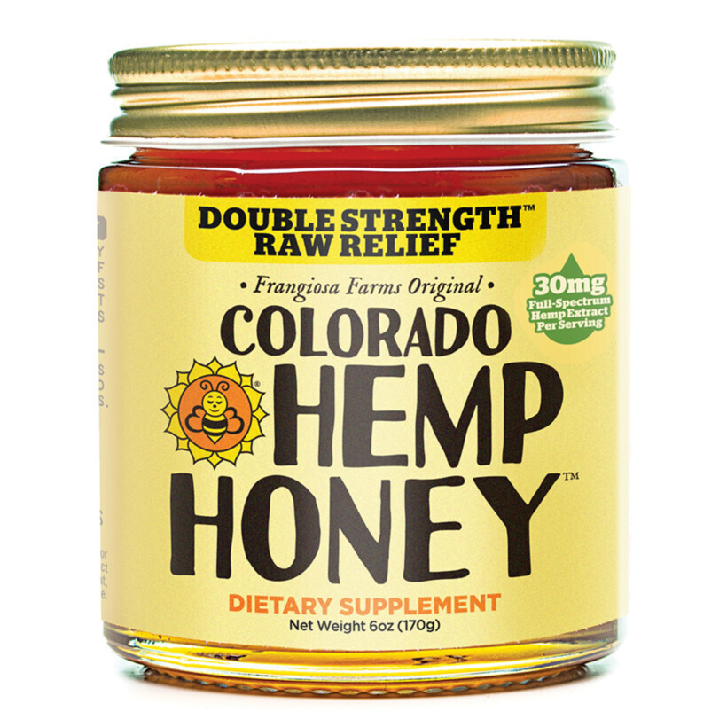Colorado Hemp Honey Double Strength Raw Relief 6oz 1000mg