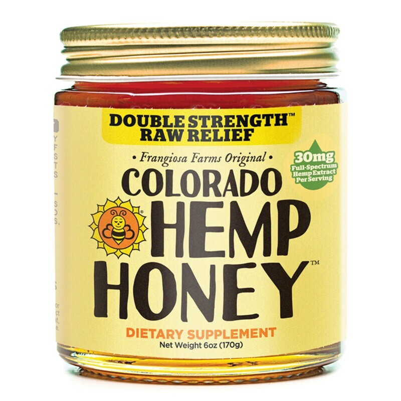Colorado Hemp Honey Double Strength Raw Relief 6oz 1000mg