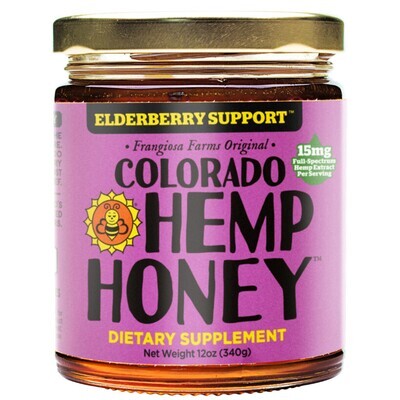 Colorado Hemp Honey Elderberry 12oz 340mg