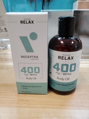 Receptra Relax Body Oil 8oz 400mg