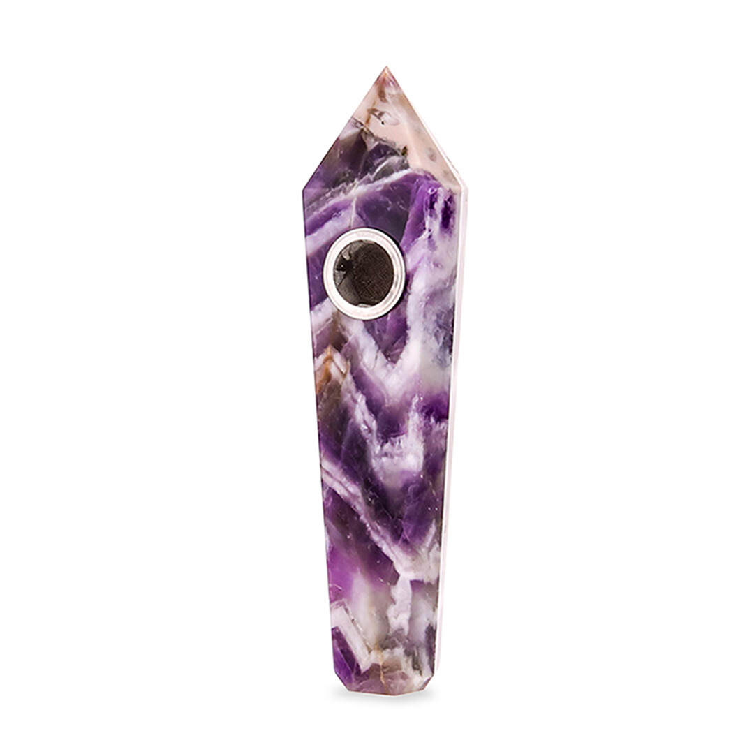 Astral Project Gemstone Pipe - Amethyst