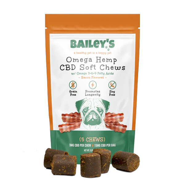 Bailey&#39;s CBD Dog Soft Chews 5ct