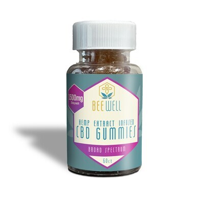Bee Well CBD Broad Spectrum Gummy 1500 mg (60ct)