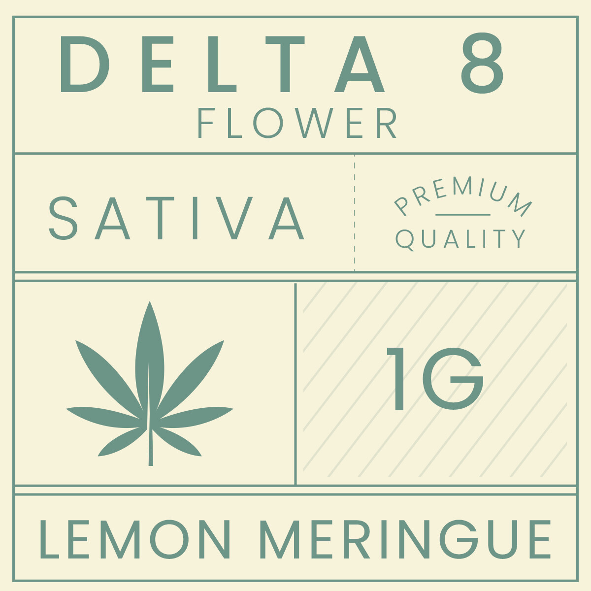 Bee Well CBD Delta 8 Flower Lemon Meringue Sativa 1g