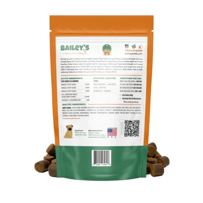 Bailey's CBD Large Breed Dog Soft Chews 30ct 180mg