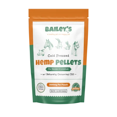 Bailey's Cold Pressed Hemp Pellets for Horses 1lb 2500mg