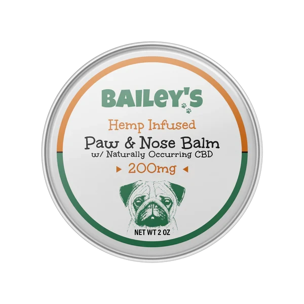 Bailey&#39;s Hemp Infused Paw &amp; Nose Balm 2oz 200mg CBD