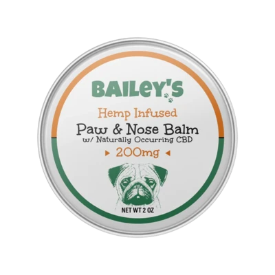 Bailey's Hemp Infused Paw & Nose Balm 2oz 200mg CBD