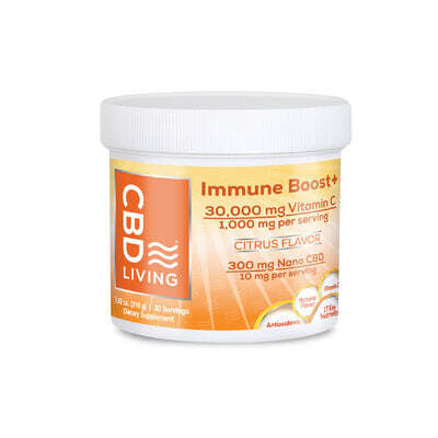 CBD Living Immune Boost Drink Mix 7.62oz 300mg Citrus