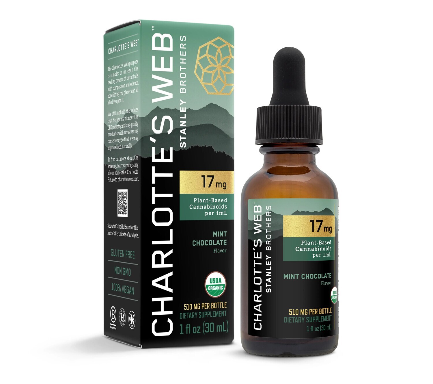 Charlotte's Web 17mg Mint Choc 30ml approx. 500mg