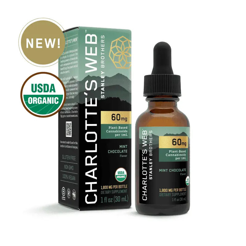 Charlotte&#39;s Web 60mg Mint Choc 30ml approx 1800mg