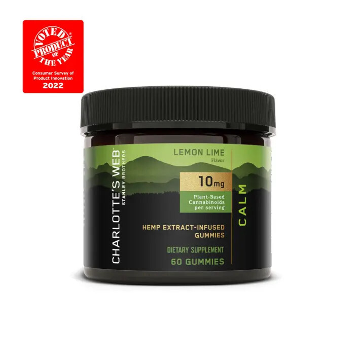 Charlotte&#39;s Web Gummy Calm 300mg CBD Lemon Lime 60ct