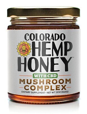 Colorado Hemp Honey CBD Mushroom Complex 12oz 340mg