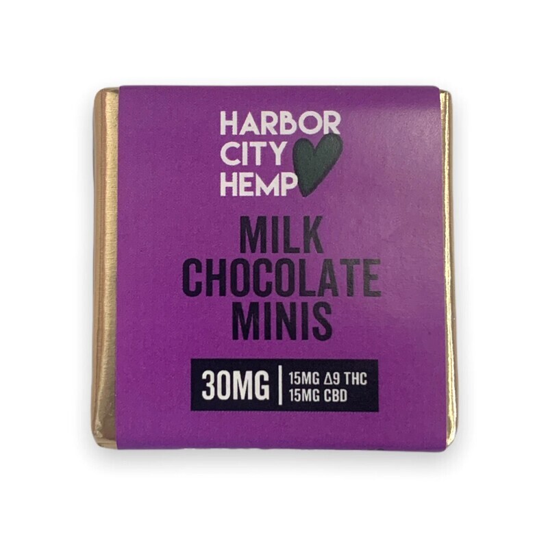 Harbor City Hemp Delta 9 Chocolate Milk Mini 15mg D9 15mg CBD