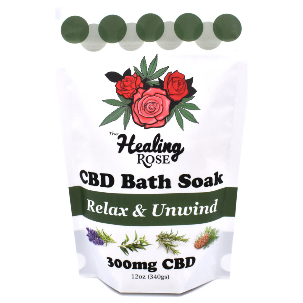 Healing Rose CBD Bath Soak 12oz 300mg 