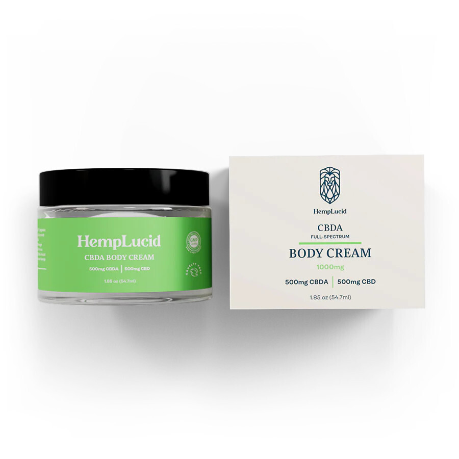 Hemplucid CBDa Full Spectrum Body Cream 1000mg