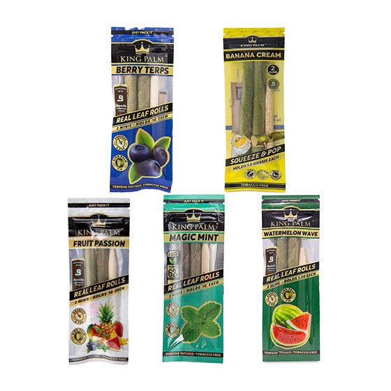 King Palm Mini Leaf Rolls w Flavor Tips 1g 2ct