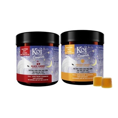 Koi Complete Nighttime Rest Gummy 30ct 750mg CBD 300mg CBN 150mg Delta 9