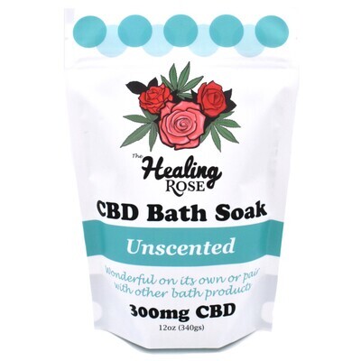Healing Rose CBD Bath Soak 12oz 300mg