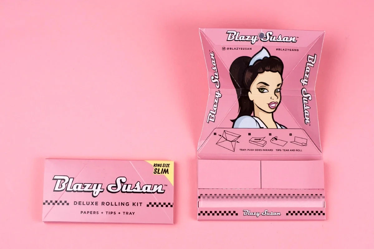 Blazy Susan Pink Deluxe Rolling Kit - King Size