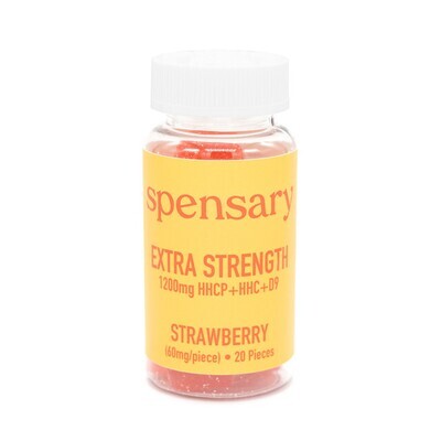 Spensary Extra Strength Gummies 20ct 2mg HHCP 45mg HHC 3mg Delta 9 Strawberry