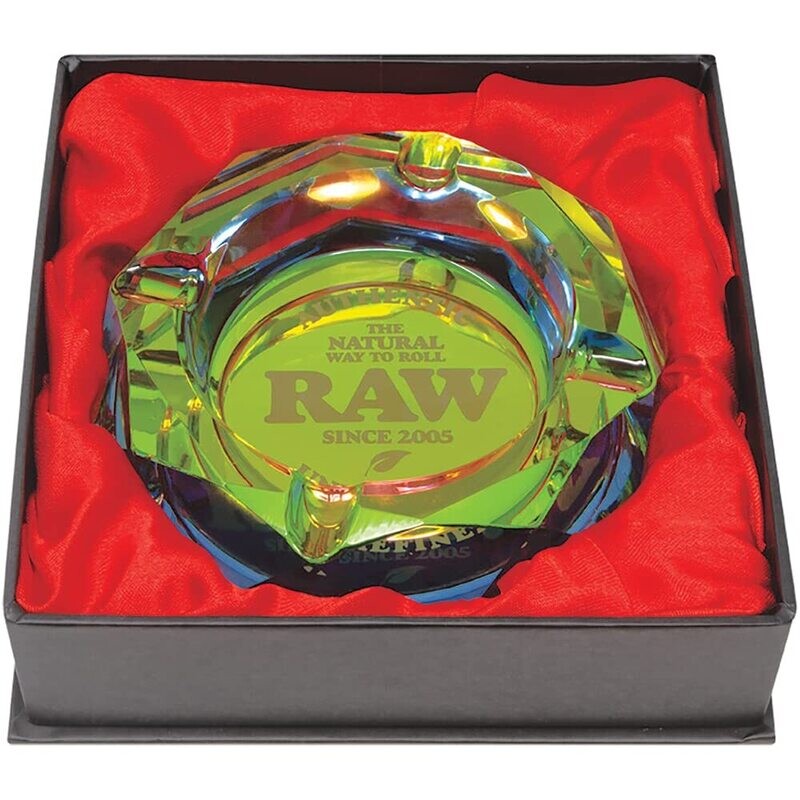 Raw Rainbow Glass Tray Ashtray