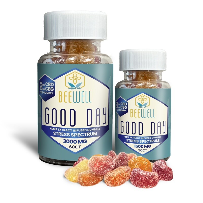 Bee Well CBD Good Day Gummies (CBC, CBG, CBD)