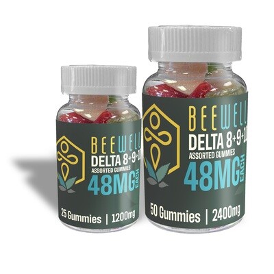 Bee Well CBD D48 Delta 8+9+10 Gummies