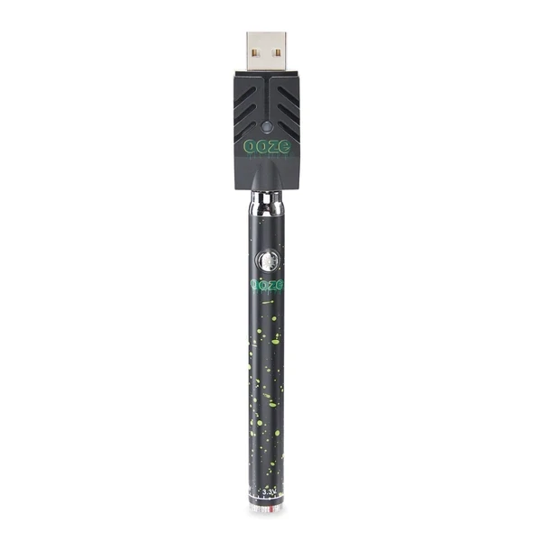 Ooze Twist Adjustable Slim Pen 320mah, Color: Black/Green