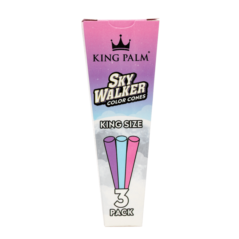 King Palm Skywalker Pink Purple Blue Color Cones 3 Pack King Size