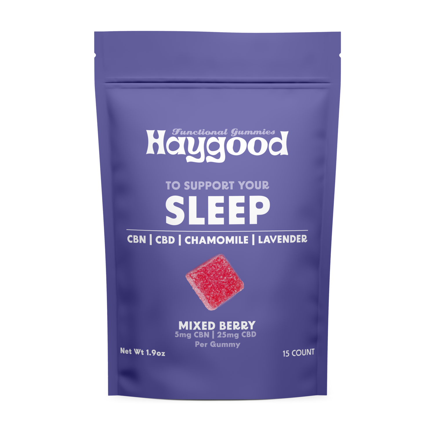 Haygood Farms Sleep Gummy 5mg CBN/25mg CBD 15ct