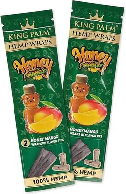King Palm Hemp Wrap with Flavor Tips (2ct)