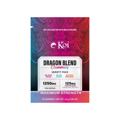 Koi Dragon Blend Gummies 10ct D8 D9 HHC THCP Asstd.