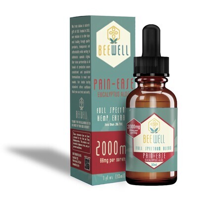 Bee Well CBD Pain Ease Tincture 2000mg