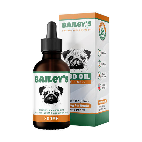 Bailey&#39;s Immunity Mushroom Dog Chews 30ct Bacon Flavored