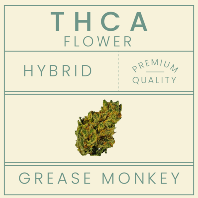 Bee Well THCa Flower Hybrid Grease Monkey 19.29%