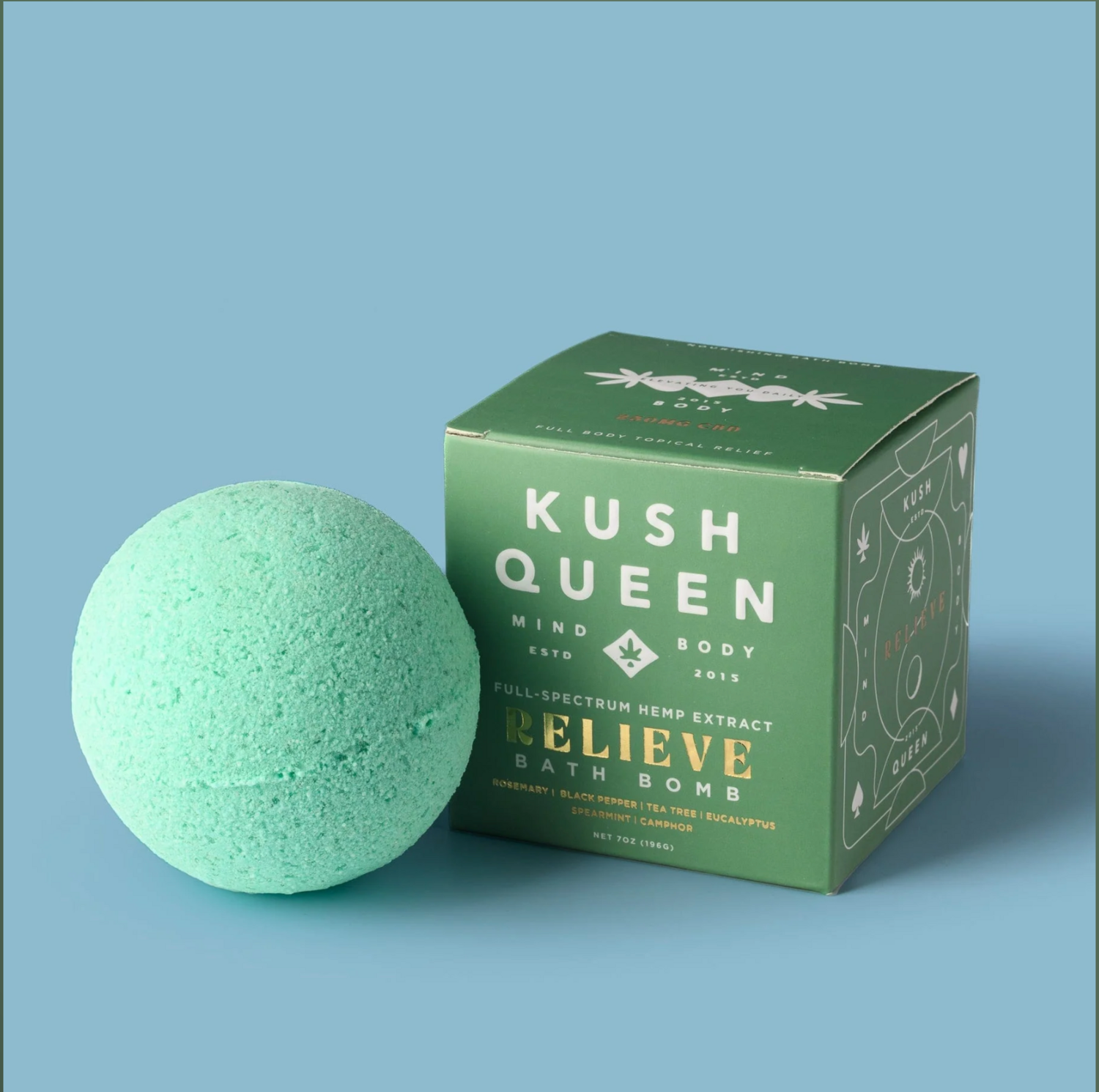 Kush Queen CBD Bath Bomb 250mg, Scent: Relieve
