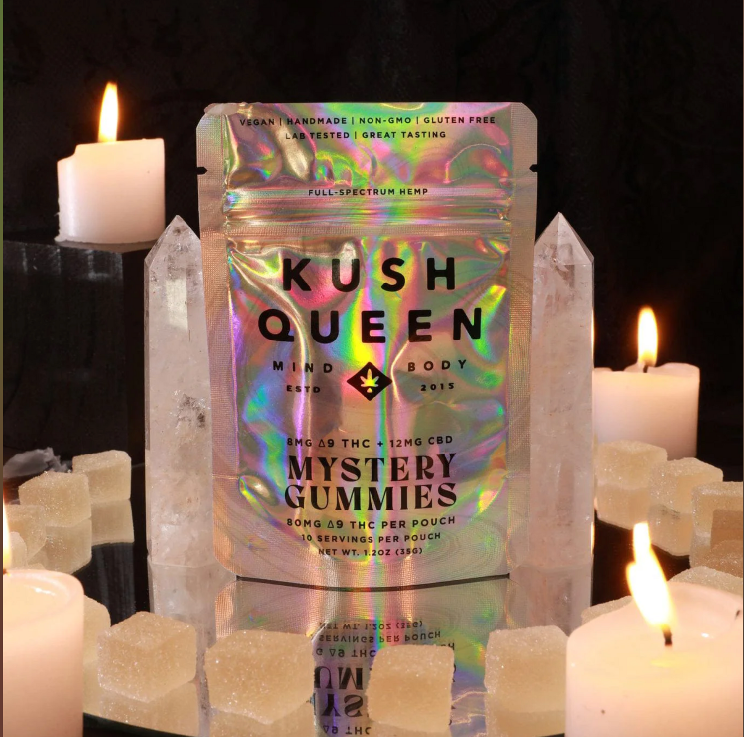 Kush Queen Mystery Gummy 10ct 80mg D9 120mg CBD