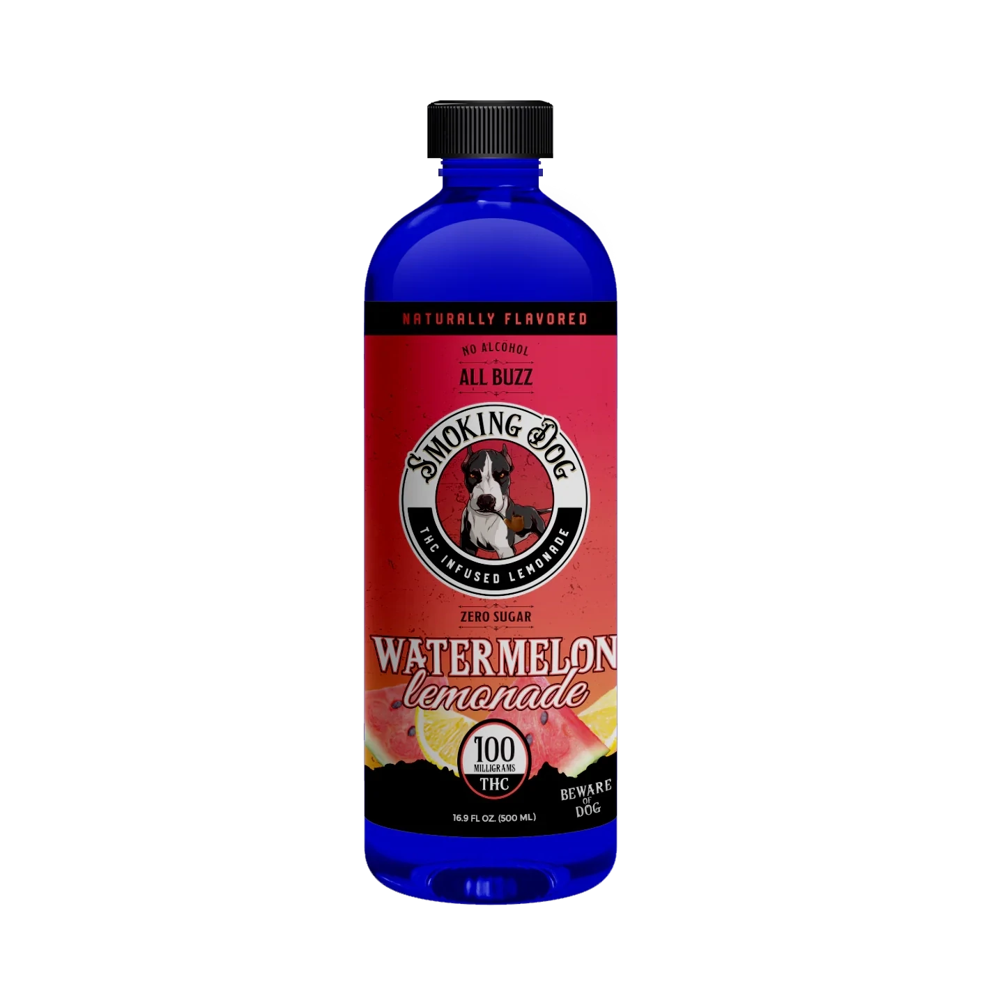 Smoking Dog D9 THC100mg 16.9oz, Flavor: Watermelon Lemonade
