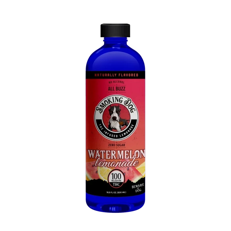 Smoking Dog D9 THC100mg 16.9oz, Flavor: Watermelon Lemonade