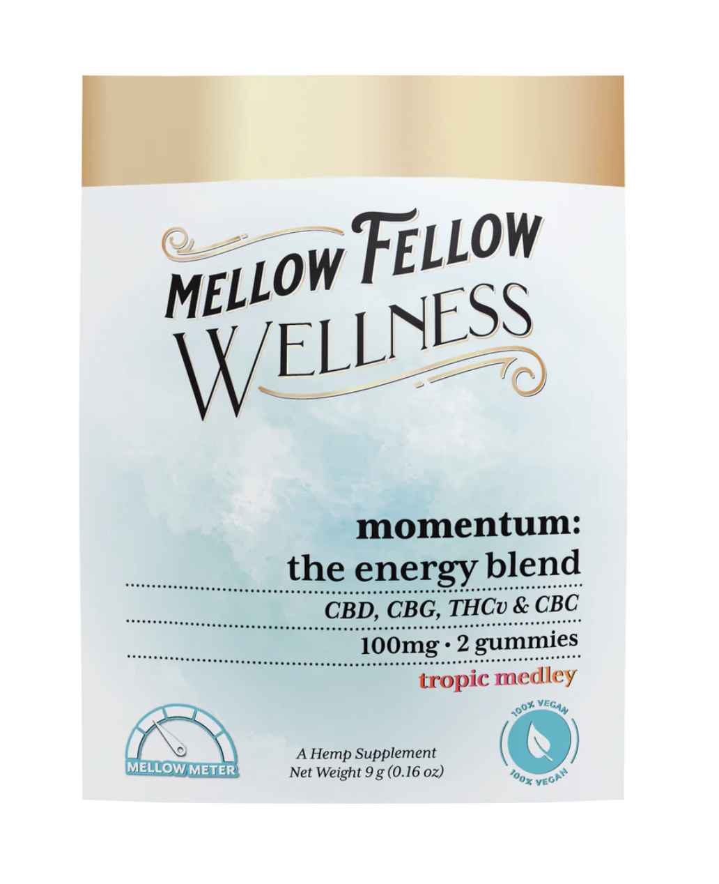 Mellow Fellow Wellness Gummies 2ct, Formula: Energy Blend 100mg