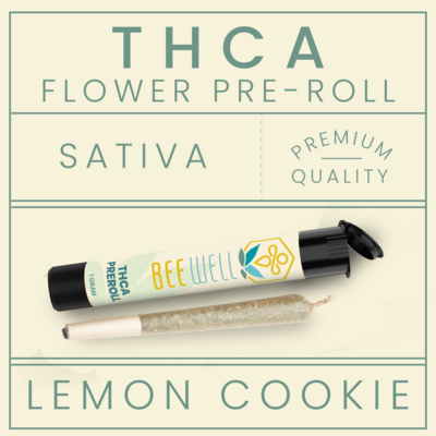 Bee Well CBD THCa Pre-Roll Lemon Cookie (Sativa Hybrid)