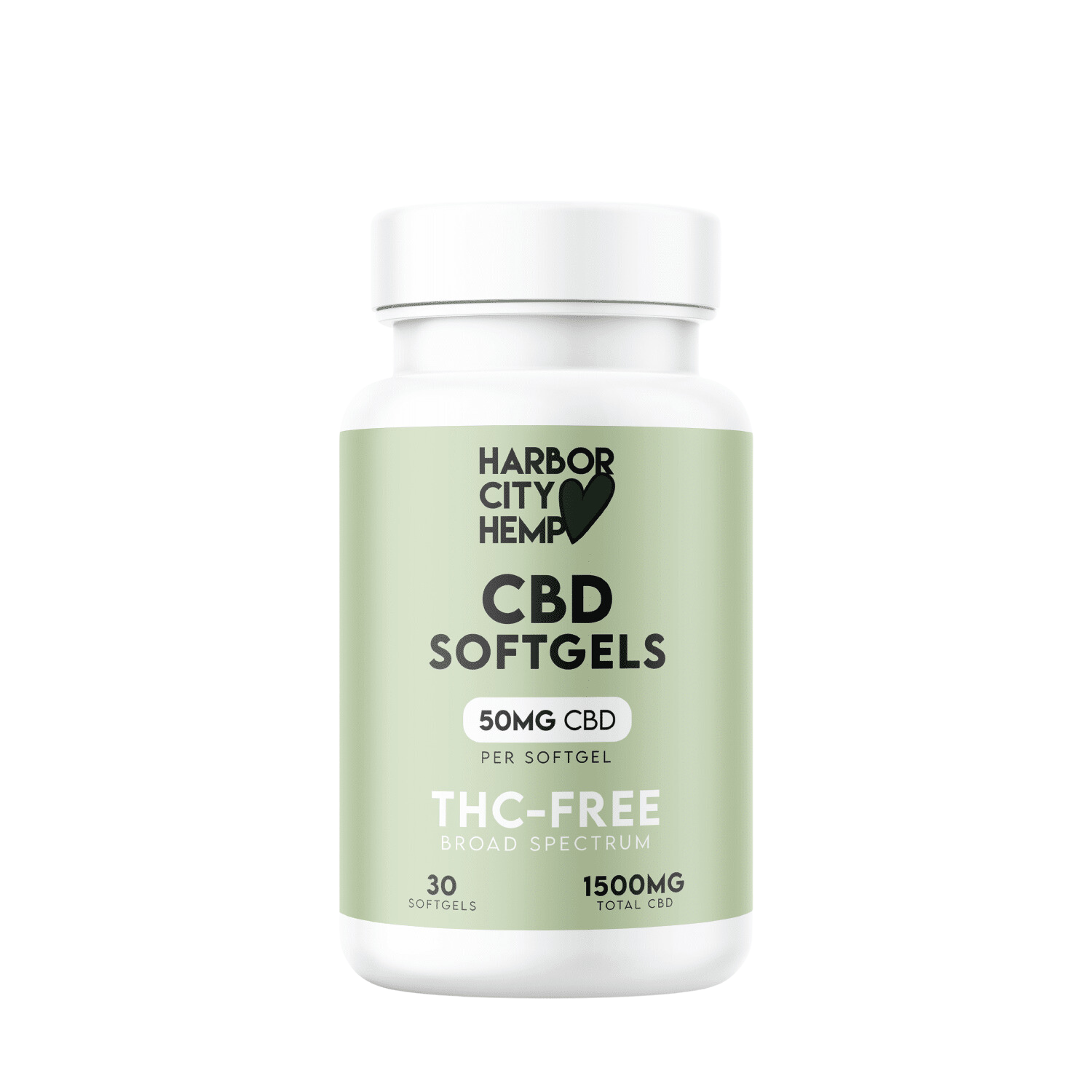 Harbor City Hemp CBD Softgel Broad Spectrum 1500mg 30ct