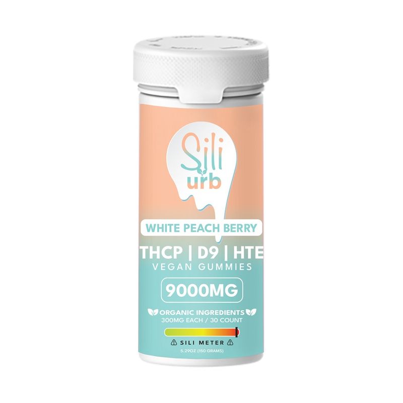 Sili x URB THCP D9 HTE Gummies 9000mg, Flavor: White Peach Berry